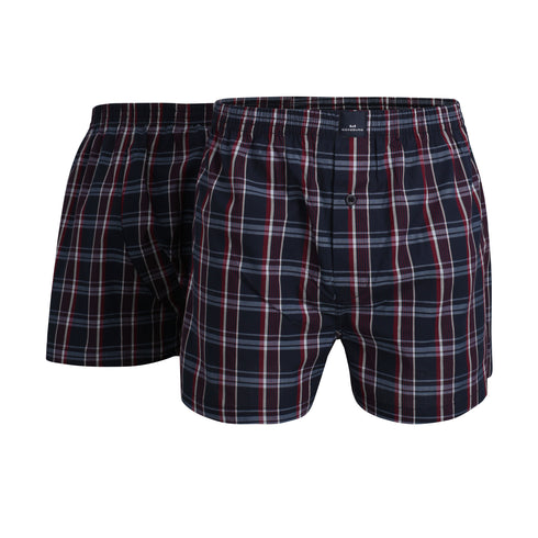 Gotzburg Men’s Cotton Boxer Shorts 2 Pack – Classic Check Pattern 742597